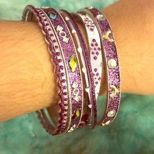 Aladdin purple bangles